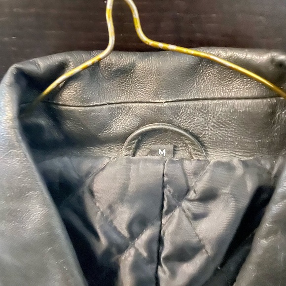 Long vintage leather jacket - Picture 6 of 8